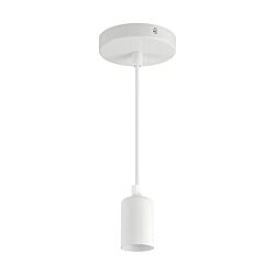 Oprawa wisząca lampa okrągła UNO E27 40W biała STRUHM 03810