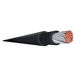 Kabel przewód solarny 1x4mm2 1000V czarny - 1m