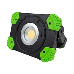 Lampa robocza LED LR-A10 z akumulatorem 10W 5000K 1000/500lm czarno-zielona Eco Light EC20...