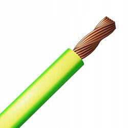 Przewód linka LgY 1,0 750V żółto-zielona - 1m