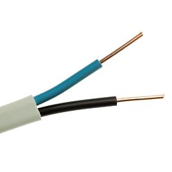 Przewód instalacyjny okrągły YDY 2x1,5mm2 450/750V biały - 1m