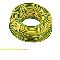 Przewód drut DY żółto-zielony 2,5mm2 750V - 100m Telefonika Kable G-106311