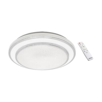 Oprawa plafon LED GLORIA lampa ściemnialna z pilotem 48W 4200K 3400lm 160° IP44 biała STRUHM 03727