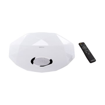 Oprawa plafon LED IRYNA DIAMOND lampa dekoracyjna z pilotem 48W 4200K 6050lm IP44 biała STRUHM 03846