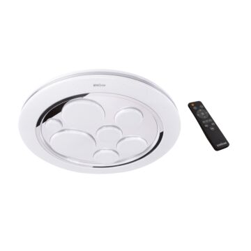 Oprawa plafon LED DROPS lampa dekoracyjna z pilotem 48W 4200K 6050lm 140° IP44 biała STRUHM 03866