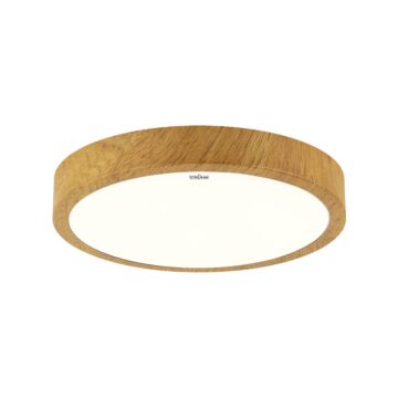 Oprawa plafon LED ATUT lampa 24W 4100K 1680lm 140° IP44 dąb STRUHM 04151