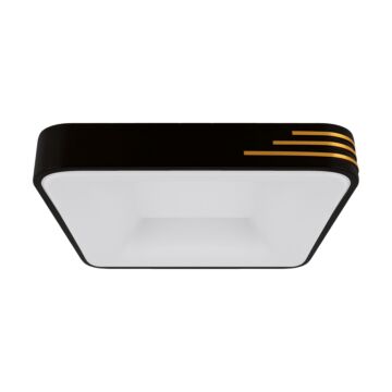 Oprawa plafon LED LIBRUS lampa dekoracyjna 24W 4200K 2970lm 160° czarny/złoty STRUHM 04167