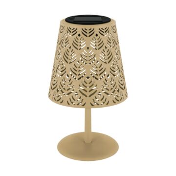 Lampka stołowa solarna LED LUDA 20 0,2W z akumulatorem 1,2V 1xAAA 400mAh IP44 beżowa STRUHM 04608