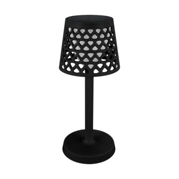 Lampka stołowa solarna LED AZURA 3W z akumulatorem 3,7V DC 1800mAh Li-ion IP44 czarna STRUHM 04771