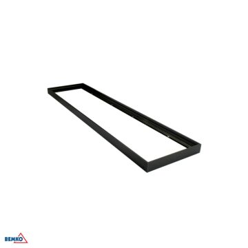 Ramka montażowa natynkowa do paneli LED ECO czarna Bemko C79-RNT123-BL-ECO