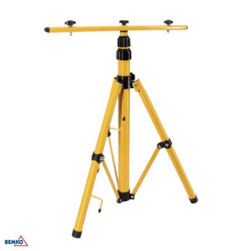 Statyw podwójny do naświetlaczy LED żółty Bemko C52-TRIPOD-02