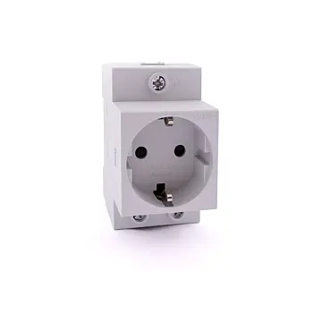 Gniazdo modułowe na szynę z uziemieniem 2P+Z Schuko 16A 230V TH35 Ex9DS NOARK 106195