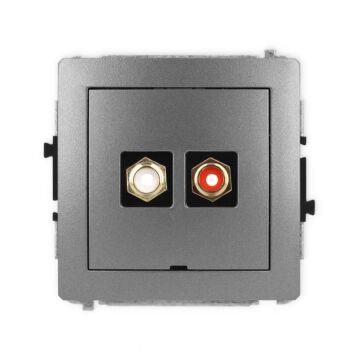 Gniazdo RCA Karlik 11DGRCABO-2
