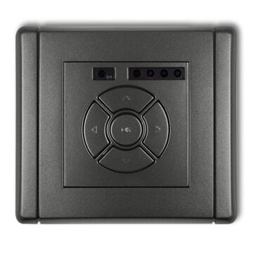 Sterownik rolet podtynkowy (sterowanie lokalne i pilotem) grafitowy Karlik FLEXI 11FSR-3A
