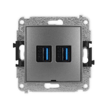Gniazdo USB Karlik 11IGUSBBO-6
