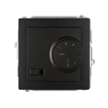 Regulator temperatury z czujnikiem podpodłogowym czarny mat Karlik DECO 12DRT-1