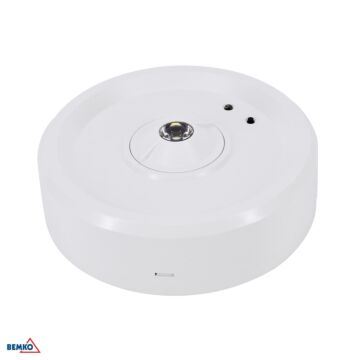 Oprawa awaryjna LED natynkowa SKALER 3W 6000K 161lm 1h IP40 biała Luxmena C91-SKL-R-3SO-AT1H-CNBOP