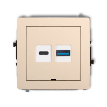 Gniazdo USB Karlik 1DCUSBBO-8