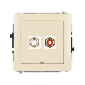 Gniazdo RCA Karlik 1DGRCABO-2