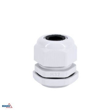 Dławik kablowy dławica metryczna z przeciwnakrętką 18-32.5mm IP68 M-32 20szt. Bemko E45-M-32-S/1