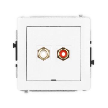 Gniazdo RCA Karlik 25DGRCABO-2