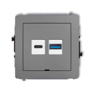 Gniazdo USB Karlik 27DCUSBBO-8