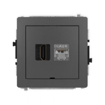 Gniazdo komputerowe, Gniazdo HDMI Karlik 28DGHKBO-46