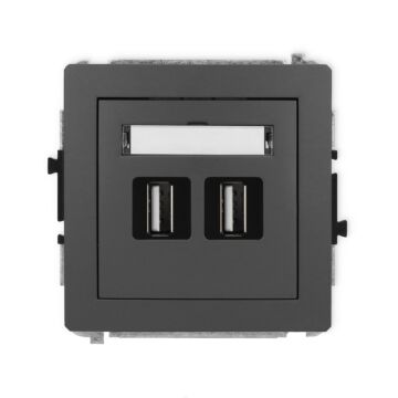 Gniazdo USB Karlik 28DGUSB-2