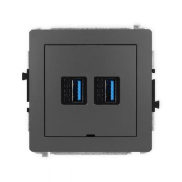 Gniazdo USB Karlik 28DGUSBBO-6