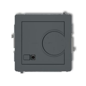 Regulator temperatury z czujnikiem podpodłogowym grafitowy mat Karlik DECO 28DRT-1
