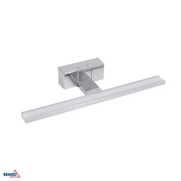 Oprawa ścienna LED KEIRA kinkiet łazienkowy lampa 8W 4000K 600lm IP44 chrom Bemko C22-MLK-400-4K-CR