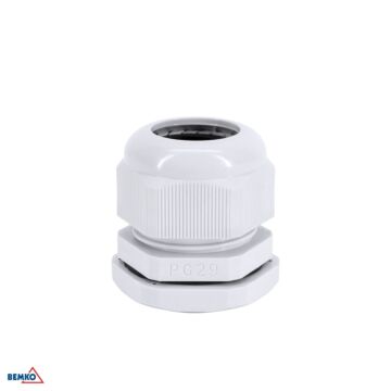Dławik kablowy dławica z przeciwnakrętką 18-25mm IP68 szary PG-29 50szt. Bemko E45-DK-PG-29-S/1