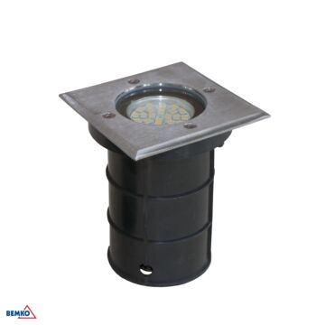 Oprawa najazdowa kwadratowa LED DORYT GU10 IP67 50W srebrna Bemko C42-OGS50