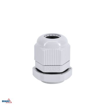 Dławik kablowy dławica z przeciwnakrętką 6-12mm IP68 szary PG-13.5 100szt. Bemko E45-DK-PG-13.5-S/1