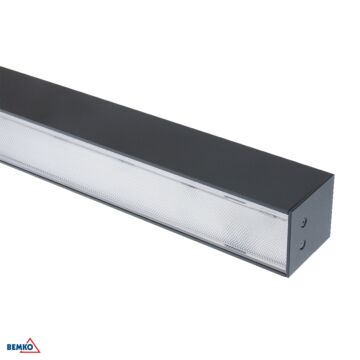 Oprawa liniowa LED QUALIS 30W 4000K 4200lm 100° IP20 grafit Luxmena C27-QLS-112A-30B-840B-7016A-1A