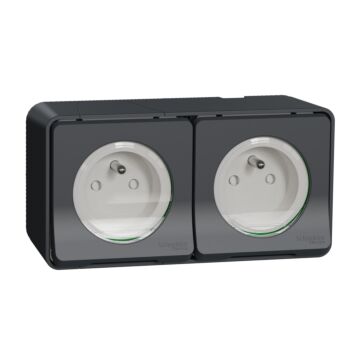 Gniazdo podwójne, Gniazdo hermetyczne Schneider Electric MUR36028 Gniazdo podwójne, Gniazdo hermetyczne Schneider Electric MUR36028