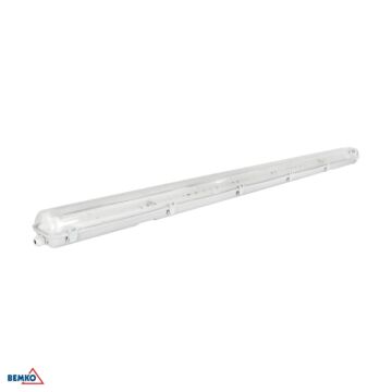Oprawa hermetyczna EMPTY do świetlówek tub LED 2xT8/G13 58W IP65 150cm szara Bemko C11-OHT-150-2KP