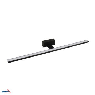 Oprawa ścienna LED KEIRA kinkiet łazienkowy 15W 4000K 1125lm IP44 czarna Bemko C22-MLK-800-4K-BL