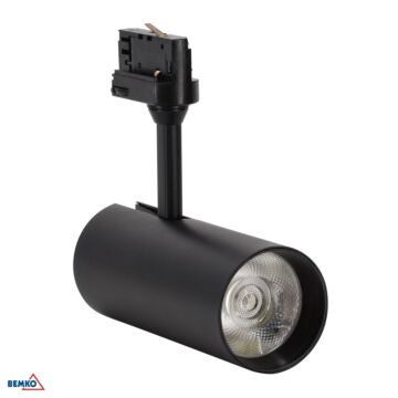 Oprawa reflektor VERKO GU10 lampa na szynoprzewód 30W czarna Bemko C40-VRK-3F-030BL-3K