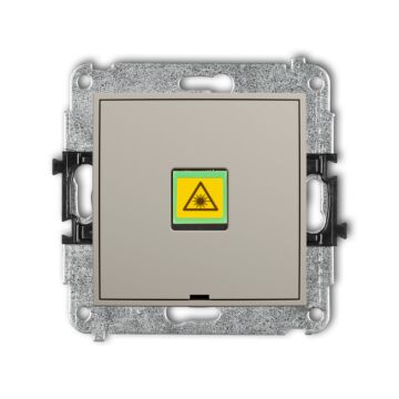 Gniazdo światłowodowe/optyczne pojedyncze taupe Karlik ICON 60IGOPBO-1