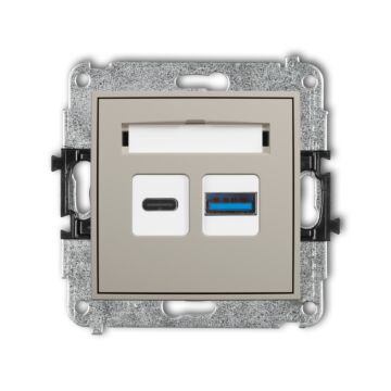 Gniazdo USB Karlik 60MCUSB-8