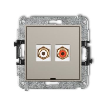 Gniazdo RCA Karlik 60MGRCABO-2