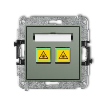 Gniazdo światłowodowe/optyczne podwójne szałwiowe Karlik ICON 61IGOP-2