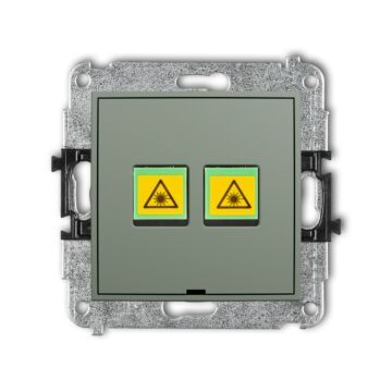 Gniazdo światłowodowe/optyczne podwójne szałwiowe Karlik MINI 61MGOPBO-2