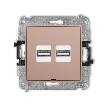 Gniazdo USB Karlik 62ICUSBBO-6