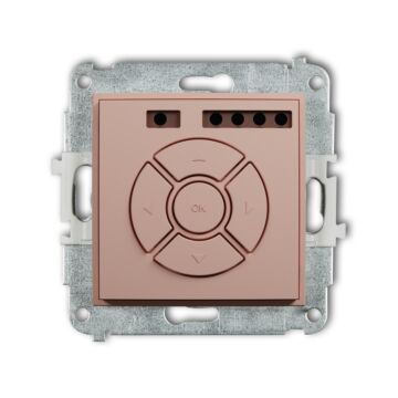 Sterownik rolet podtynkowy (sterowanie lokalne i pilotem) łososiowy Karlik ICON 62ISR-4