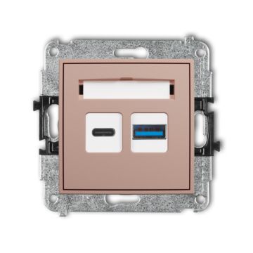 Gniazdo USB Karlik 62MCUSB-8