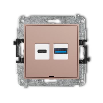 Gniazdo USB Karlik 62MCUSBBO-8