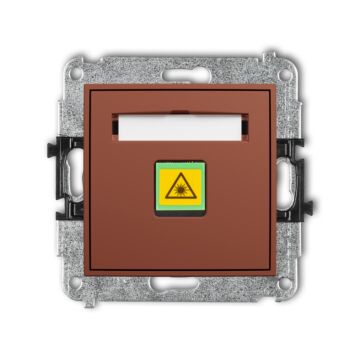 Gniazdo światłowodowe/optyczne pojedyncze terakota Karlik MINI 63MGOP-1
