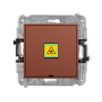 Gniazdo światłowodowe/optyczne pojedyncze terakota Karlik MINI 63MGOPBO-1